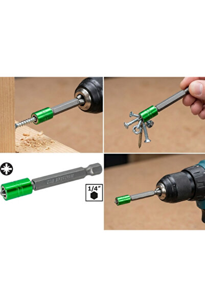 ÜMİTAVM PZ2 Mıknatıslı Bits Uç – Matkap İçin Manyetik Vidalama Ucu 2x65 mm