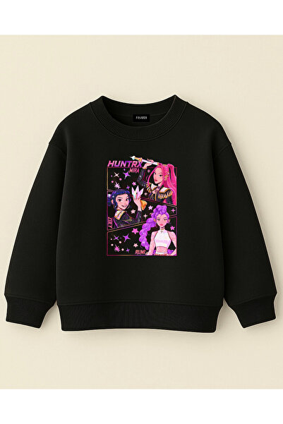 fasardi Kpop Demon Hunters Huntrix Zoey Rumi Mira Printed Oversized No Sharad...