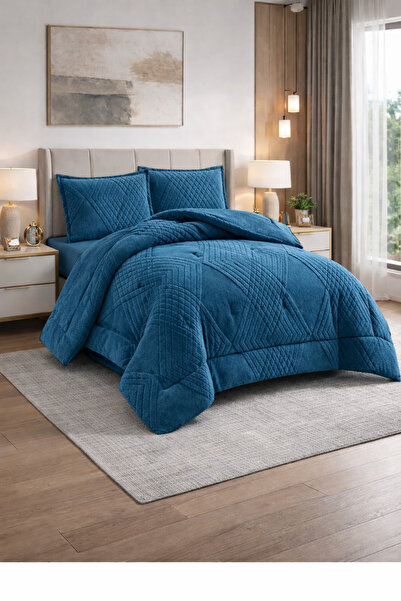 Peacock Deluxe Ultrasoft King Size Wellsoft Sleeping Set with 4 Pieces of Sheets