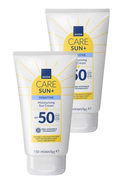 AVON SUN+ PROTECT Hassas Ciltler İçin Nemlendirici Güneş Kremi SPF 50 150 Ml....