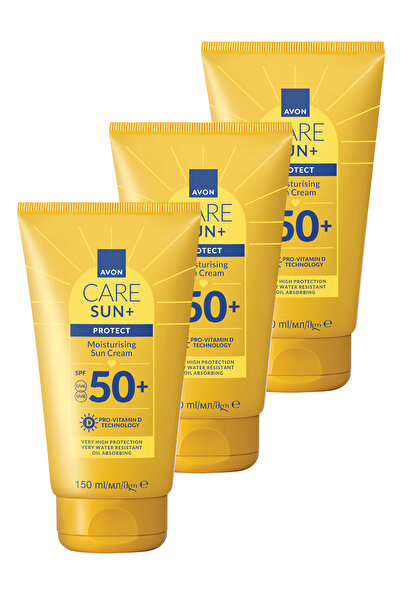 AVON SUN+ PROTECT Nemlendirici Güneş Kremi SPF50+ 150 Ml. Üçlü Paket