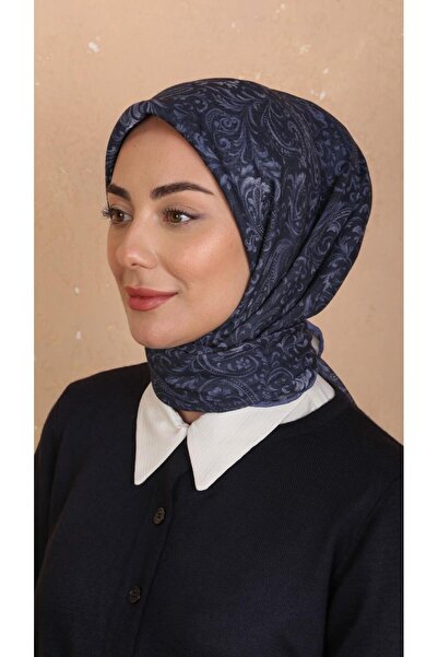 locella Soft Pamuk Eşarp Koyu Mavi