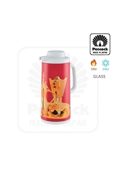 Generic Japanese Tea Thermos 1.3 Liters Red/White