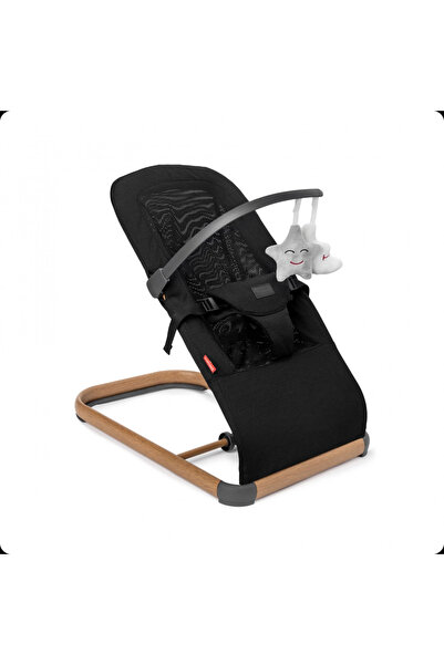 Kidnort Balansoar ergonomic pentru copii Moln Black, cu centura de siguranta,...