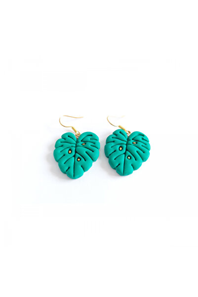 Lisa-Shop Green Aurora Earrings – Leaf Earrings Wrapped in Golden-Green Magic