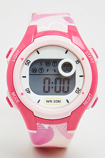 R&B Girl's Pink Printed Digital Watch