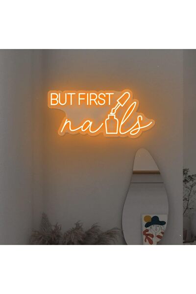 Slasa Nail Salon Hair Washing Cutting Styling LED Neon Sign Wall Decor 30x60 cm