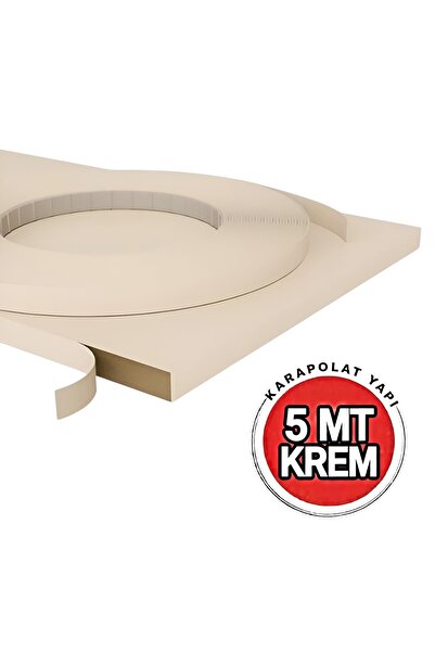 KarapolatYapı Mobilya Kenar Bandı 20mmx5mt Krem Ütü Bandı
