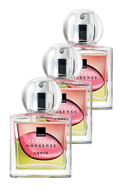 AVON Perfect Nonsense Choco Tuberose Kadın Parfüm Edp 50 Ml. Üçlü Paket
