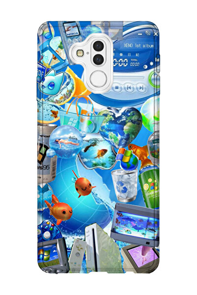 lelia حافظة هاتف شفافة مطبوعة متوافقة مع هاتف هواوي ميت 20 لايت |   مجموعة Ae...