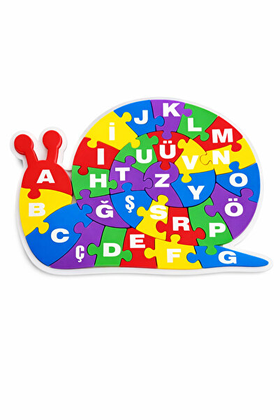 lina hobby Snail-Themed Abc Letter Puzzle for Kids - Durable Pla Material