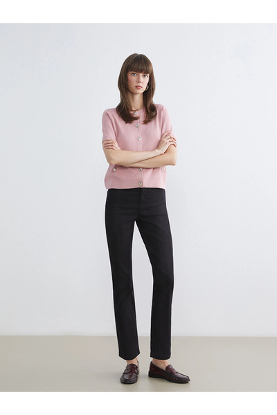 LC Waikiki Lcwaikiki Classic Black Slim Fit Women's Jean Trousers