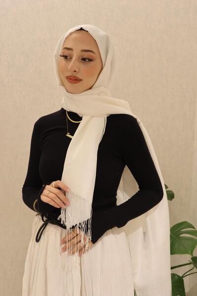 Şalland Crony Shawl White