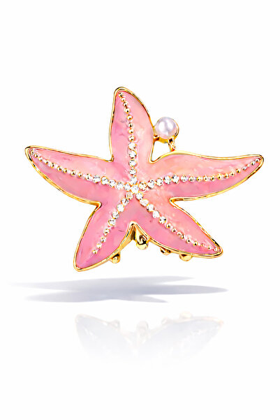 cityvision مشبك شعر معدني ملون على شكل نجم البحر مقاس 6.5 سم