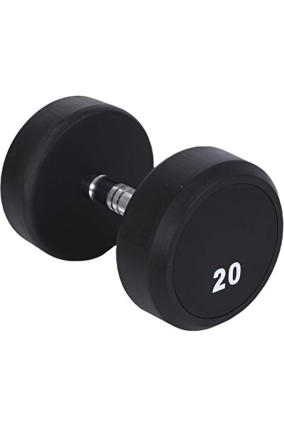 Endless 20 Kg Fixed Rubber Coated Dumbbell | Heavy Duty Weight for Gym & Stre...