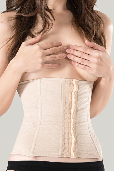 Veille Agraflı Ekru Korse Toparlayıcı Sıkılaştırıcı
