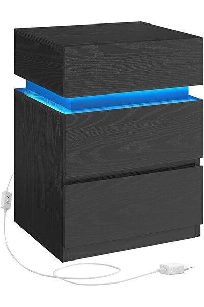 Talis Noptiera cu LED Negru 40x35x55 cm