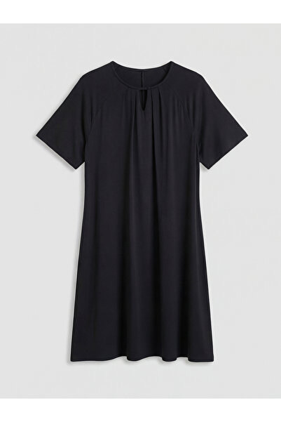 LC Waikiki Özmarka New Season Crew Neck Gathered A-Line Dress