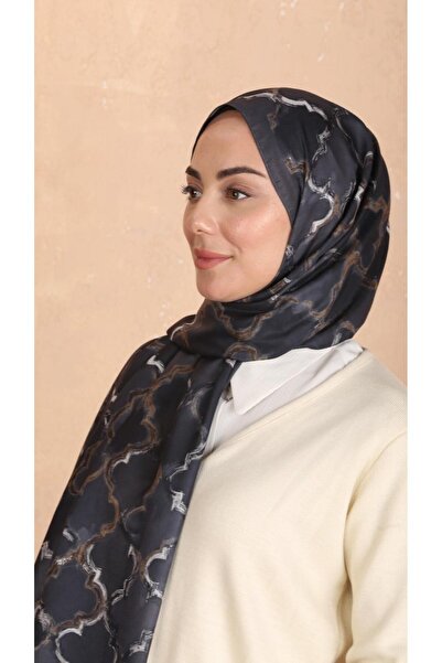 locella Koza Pamuk Şal Koyu Gri