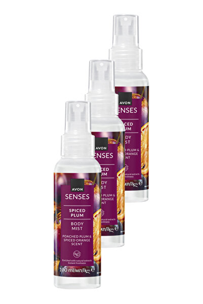 AVON Spiced Plum Baharatlı Erik ve Portakal Kokulu Vücut Spreyi 100 Ml. Üçlü ...