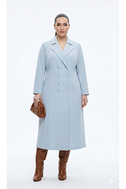 Bedrinxxl Büyük Beden Krep Kuplu Elbise