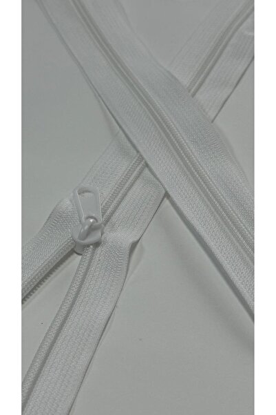 PASİFİK TEKSTİL BEYAZ Kürsörü Takılmış, Dikime Hazır 35 cm Fermuar Seti (5 Adet)