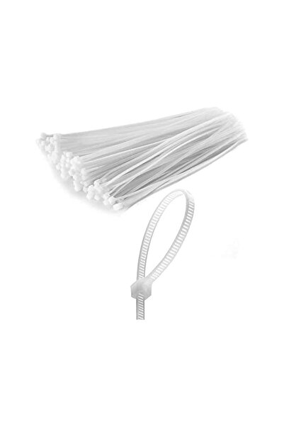 The Bros ربطة كابلات نايلون ذاتية القفل، ربطة سلك بلاستيكية، 100 قطعة (4.8 × ...