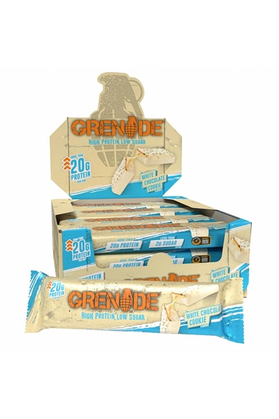 Grendene Grenade High Protein, Low Sugar Bar - White Chocolate Cookie, 12 X 6...