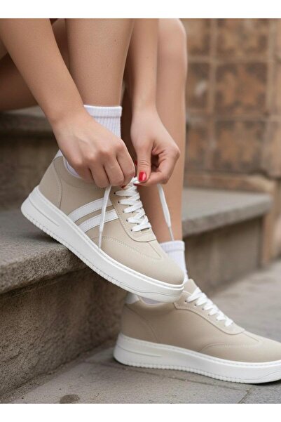 NOVELLAM SHOES Women's Mmooonnaaa Beige Suede Lace-Up Orthopedic Lightweight ...