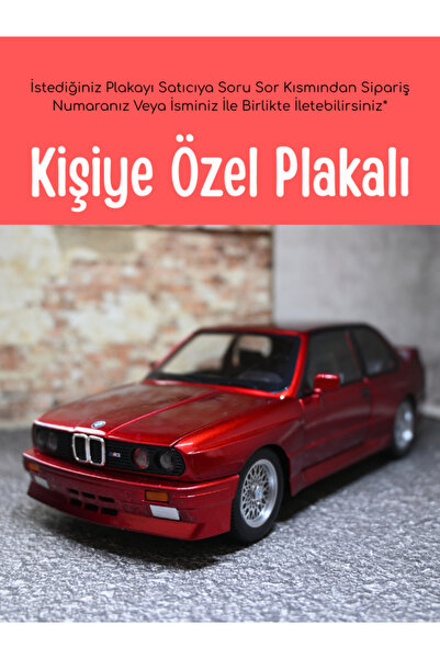 bebeym Bmw M3 1:24 Ölçek Metal Model Araba Kırmızı