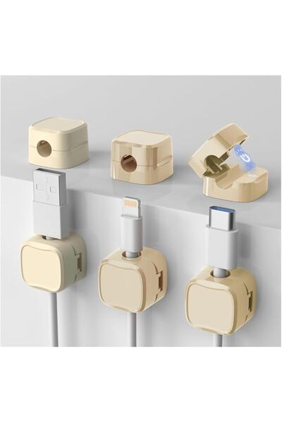 The Bros 6 Pack Cable Organizer,Magnetic Wire Holder Clips, Adhesive Cable Sp...