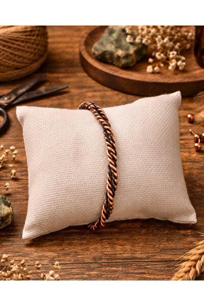 SUFİ TESBİH & ESANS VE HEDİYELİK سوار نحاسي قابل للتعديل بتصميم ملتوي |   سوا...