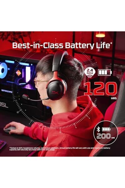 Nacario Nrcrioshop Cloud Iii S -Red Gaming Headset Wireless Gamer Headphones ...