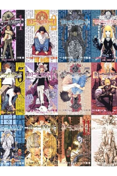 TİWO DİJİTAL DEATH NOTE YÜKSEK KALİTE MANGA KİTAP KAPAKLARI FOTO KARTLARI VE ...