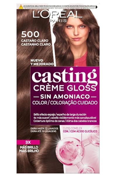 L'Oreal Paris Casting Creme Gloss #500 Castaño Claro Açık Kahverengi Saç Boya...