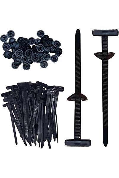 The Bros 100 قطعة من أربطة الكابلات العالمية المصنوعة من النايلون، مثبتات أرب...