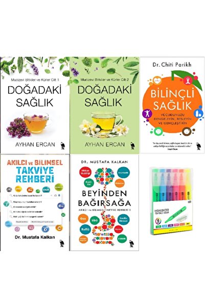 Nemesis Kitap Doğadaki Sağlık 1-2 + Akılcı Bilimsek Takviye 1-2 + Bilnçli Sağ...