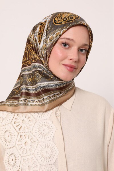 Levidor Ethnic Pattern Sparkling Crystal Scarf