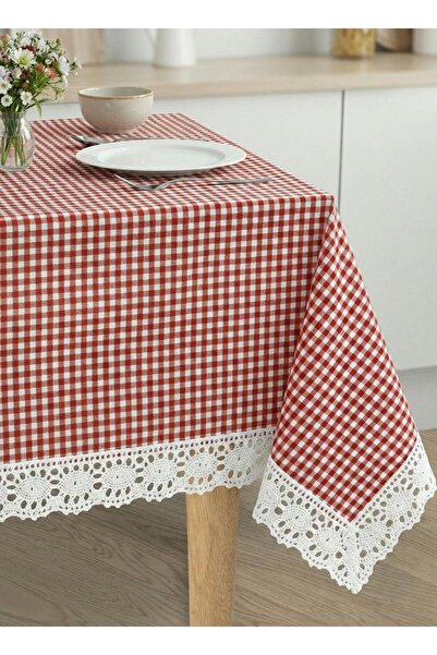 Komana Art Dantelli Vintage Nostaji Checkered Tablecloth, Table Cover, Multi-...