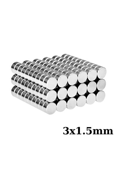 Genel Markalar 3x1.5mm Neodyum Güçlü Mıknatıs - Neodim Magnet
