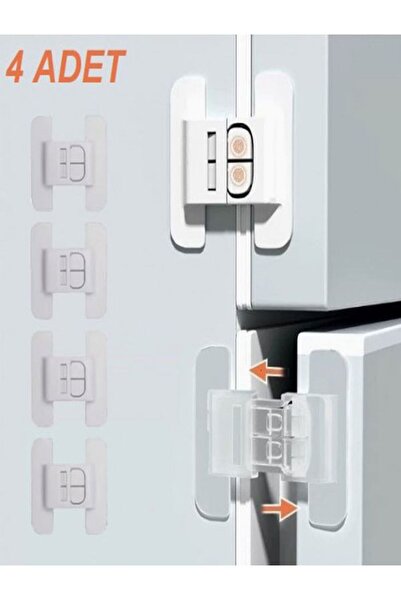 HerŞey Marketing 4 bucăți încuietori de siguranță pentru frigider, sertare și...