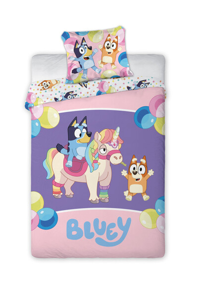 bluey Magical Party children's bedding set 100×135cm, 40×60 cm