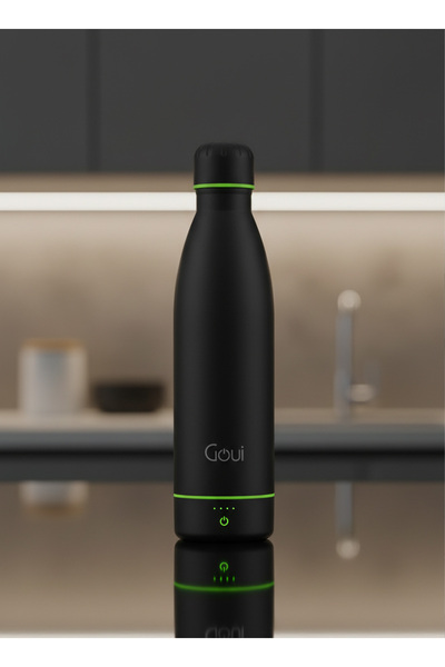 GOUİ Smart Insulated Bottle - 6000mAh Power Bank - 5W Wireless Charger