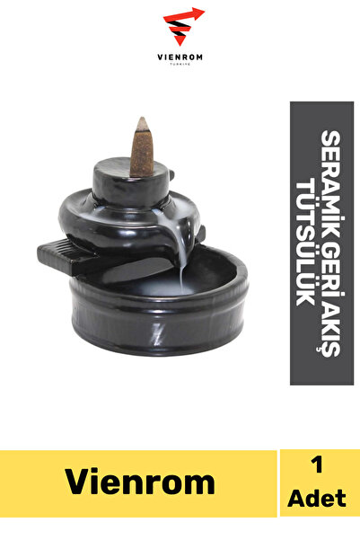 Vienrom #TütsüveBuhurdanlık Biblo 9*10 Cm İthal Parlak Şelale Seramik Geri Ak...