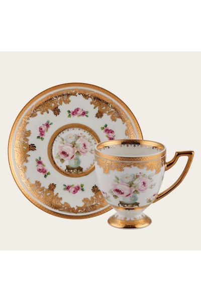 hediye Esterhomedecor 6 Person Porcelain Coffee Cup Set