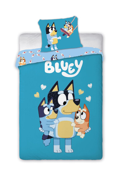bluey Loving Moments bedding set for kindergarten children 100x135cm, 40x60 cm