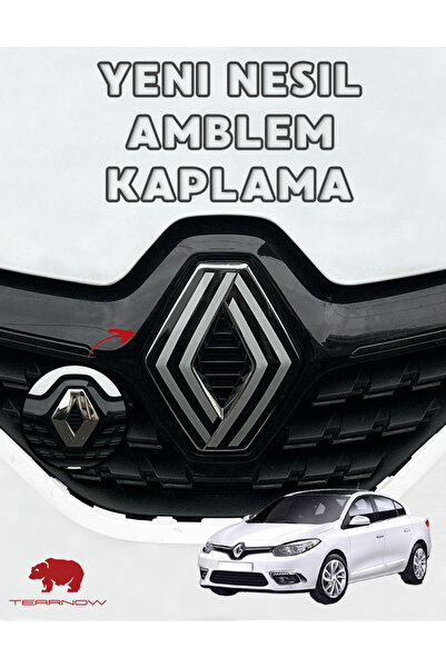 TEARNOW Fluence (2012-2016) Yeni Nesil Amblem Kaplama Sticker - Piano Black, ...