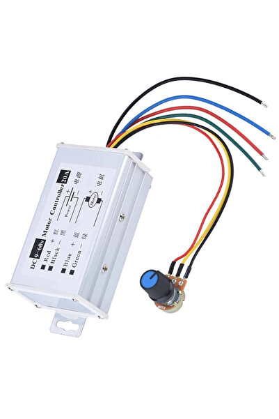 Voltaj 9-60V 20A PWM DC Motor Hız Kontrol Modülü