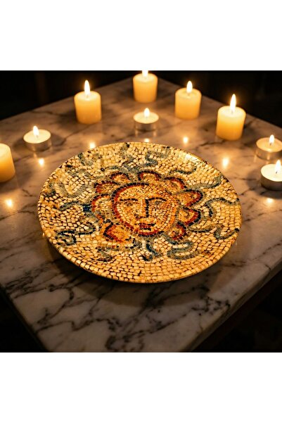 Bonna Mezopotamya Güneş Gourmet Düz Tabak 21 cm-Pasta Tabağı-Tatlı Tabağı-6 'lı