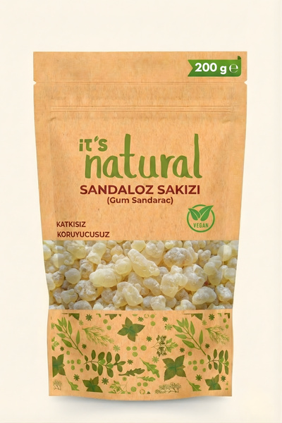 it's Natural Sandaloz Sakızı 200 G Doğal Reçine Katkısız